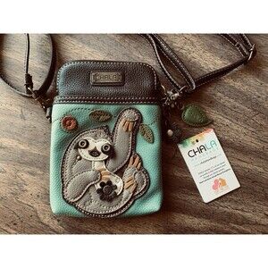 NEW Chala Sloth Xbody Crossbody Cellphone 2 Adjustable Removable Straps Travel